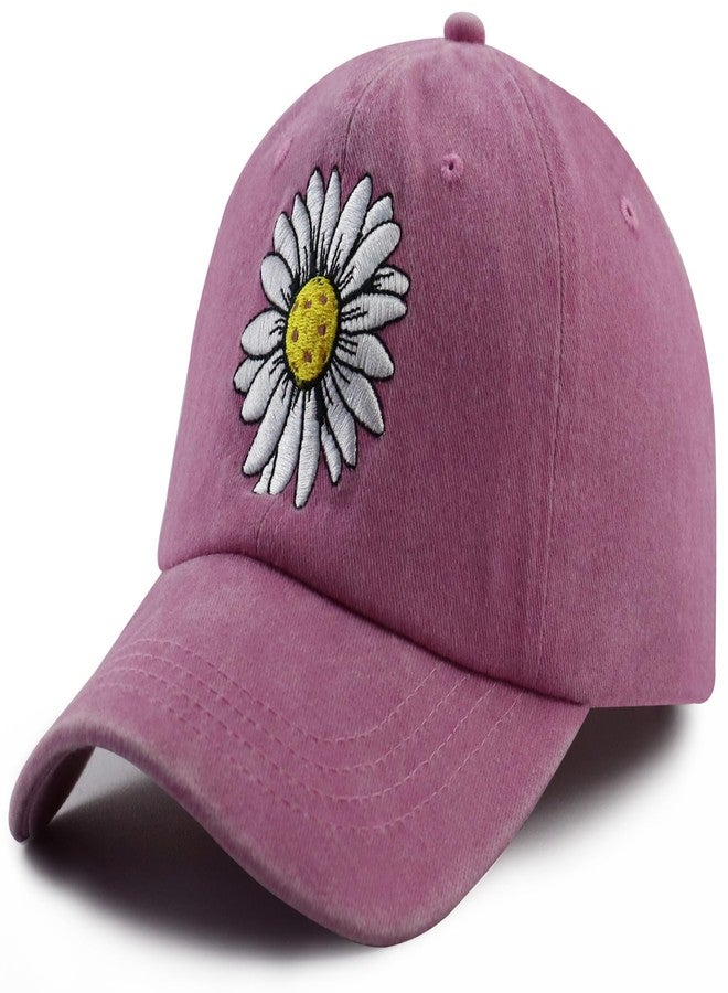 Wsaztulp Pickleball Gifts for Women, Pickle Ball Baseball Cap, Cute Daisy Woman Pickleball Hat, Christmas Mother's Day Birthday Accessories for Mom Mama Aunt Pink - Image 2